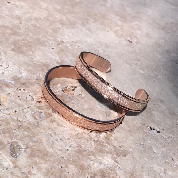 Spring Fashion | Rose Gold Infinity Cuff Bracelet - Picture 3 of 7